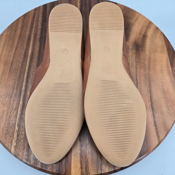 Miz Mooz Kimmy Flats Women's 9.5 41 Brown Leather D'Orsay Career Slip On Shoes - Picture 6 of 7